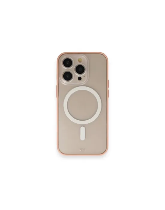 Apple İphone 14 Pro Kılıf Grand Magneticsafe Kapak - Pembe