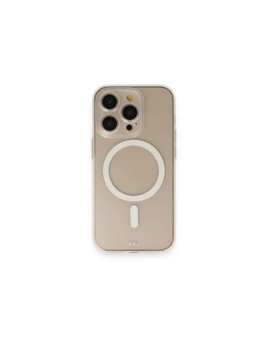 Apple İphone 14 Pro Kılıf Grand Magneticsafe Kapak - Şeffaf
