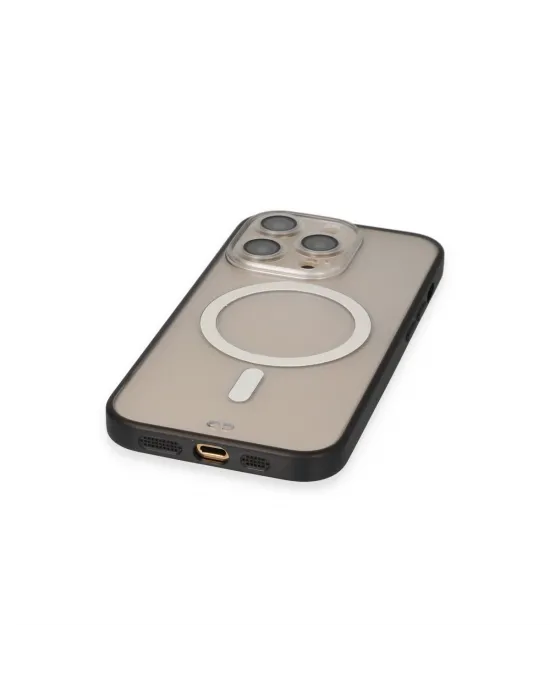 Apple İphone 14 Pro Kılıf Grand Magneticsafe Kapak - Siyah