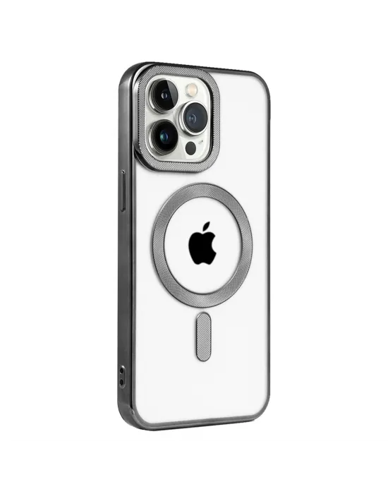 Apple İphone 14 Pro Kılıf Kronos Magsafe Kapak - Siyah