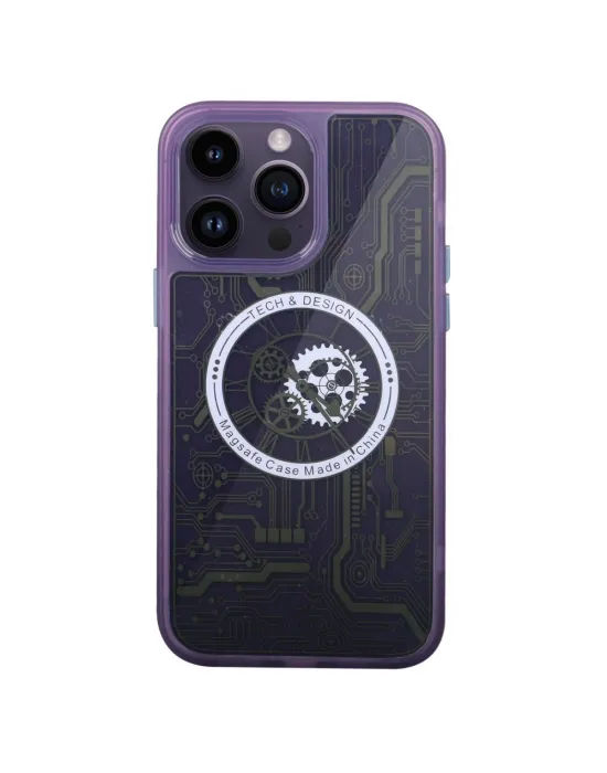 Apple İphone 14 Pro Kılıf Magic Magneticsafe Silikon - Derin Mor