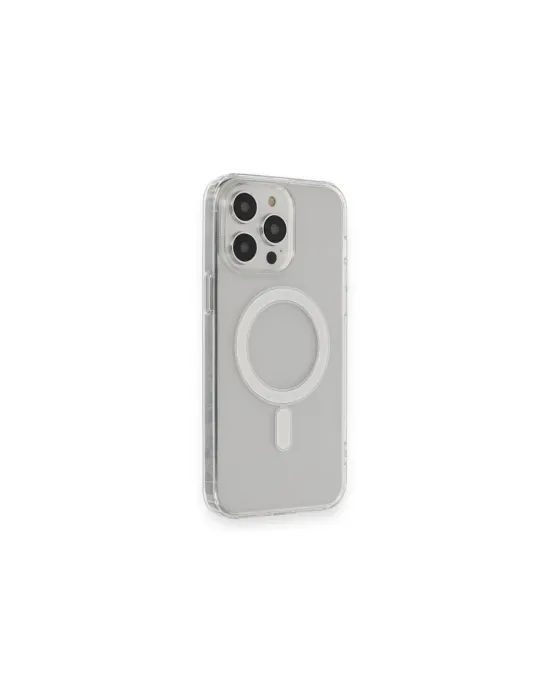 Apple İphone 14 Pro Kılıf Matte Şeffaf Magneticsafe - Şeffaf