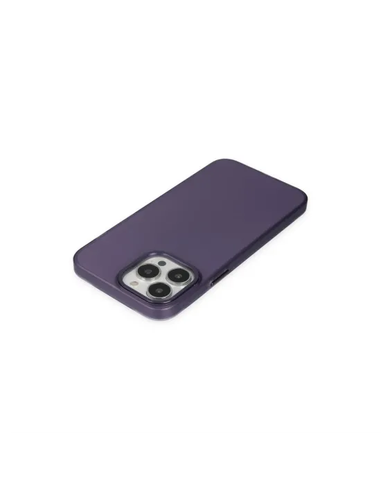 Apple İphone 14 Pro Kılıf Modos Metal Kapak - Derin Mor