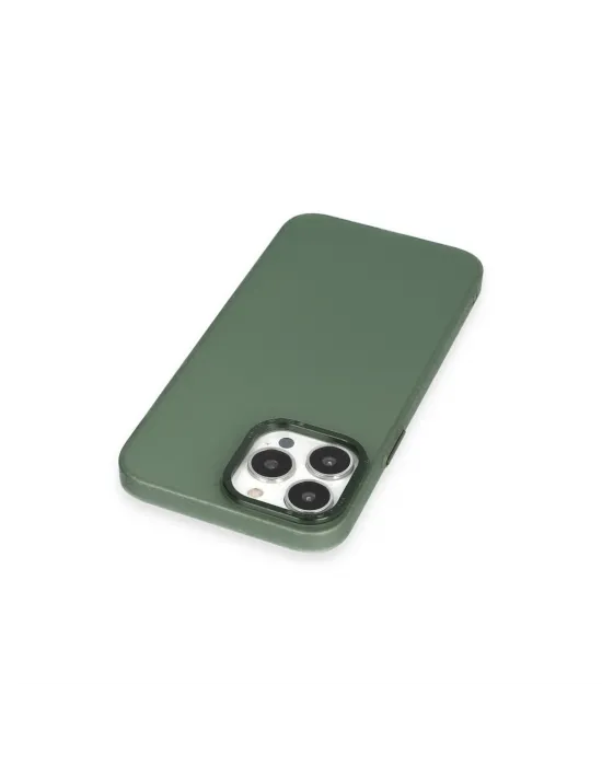 Apple İphone 14 Pro Kılıf Modos Metal Kapak - Koyu Yeşil