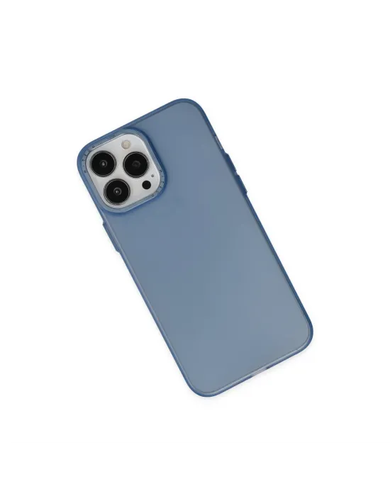Apple İphone 14 Pro Kılıf Modos Metal Kapak - Lacivert