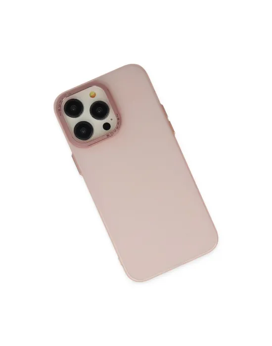Apple İphone 14 Pro Kılıf Modos Metal Kapak - Pembe