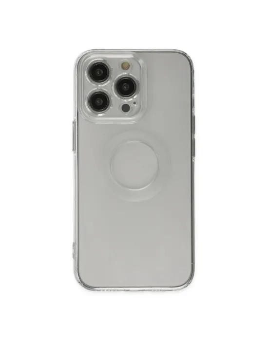 Apple İphone 14 Pro Kılıf Santa Lens Silikon - Şeffaf