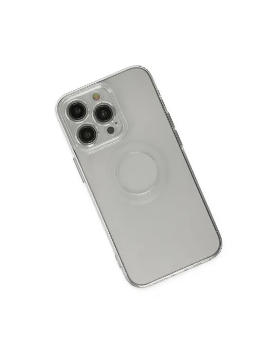 Apple İphone 14 Pro Kılıf Santa Lens Silikon - Şeffaf