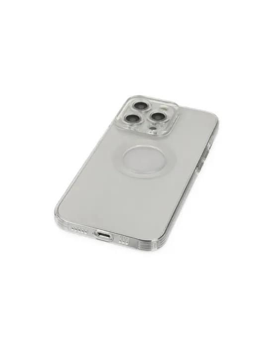 Apple İphone 14 Pro Kılıf Santa Lens Silikon - Şeffaf