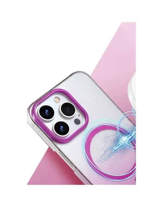 Apple İphone 14 Pro Max Glossy Magsafe Kapak - Çöl Titanyum