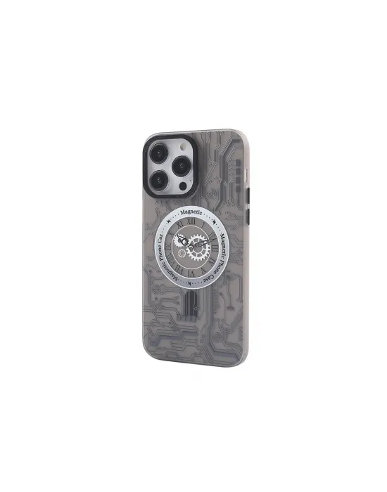 Apple İphone 14 Pro Max Kılıf Apollo Magneticsafe Desenli Kapak - Apollo Siyah - 1