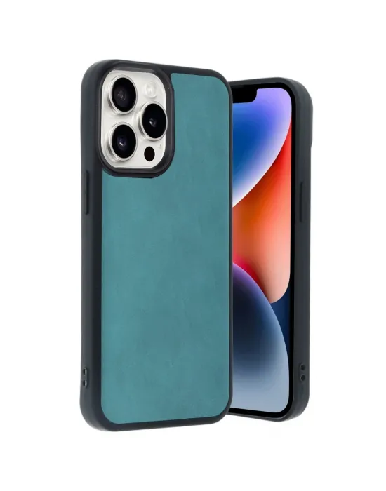 Apple İphone 14 Pro Max Kılıf Aras Deri Kapak - Açık Yeşil
