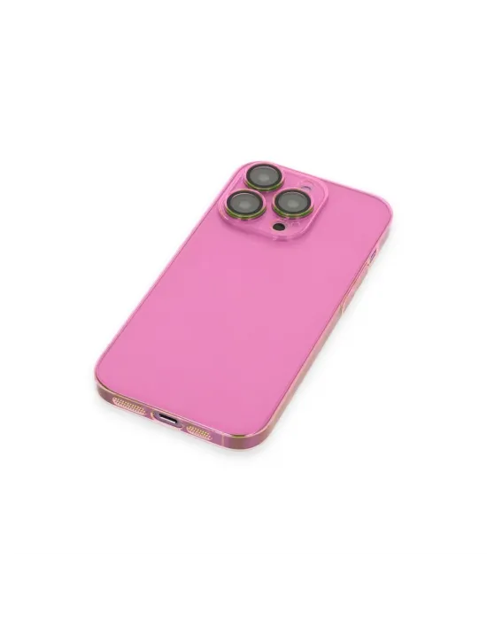 Apple İphone 14 Pro Max Kılıf Armada Lensli Kapak - Pembe