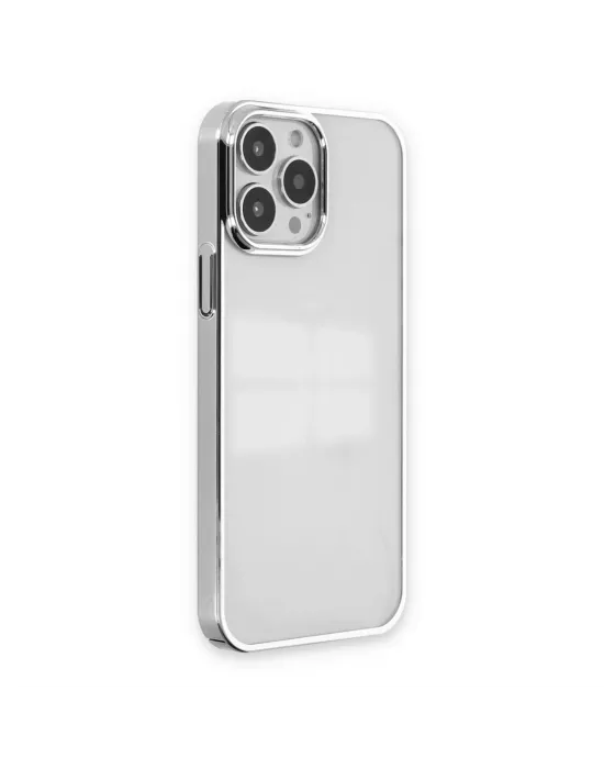 Apple İphone 14 Pro Max Kılıf Element Silikon - Gümüş
