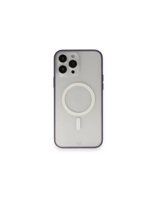 Apple İphone 14 Pro Max Kılıf Grand Magneticsafe Kapak - Mor