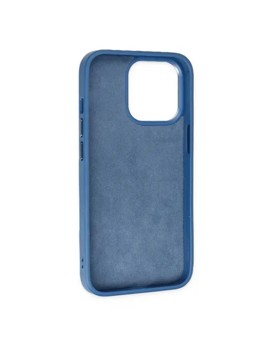 Apple İphone 14 Pro Max Kılıf King Kapak - Açık Mavi-lacivert