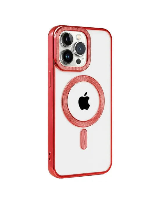 Apple İphone 14 Pro Max Kılıf Kronos Magsafe Kapak - Kırmızı