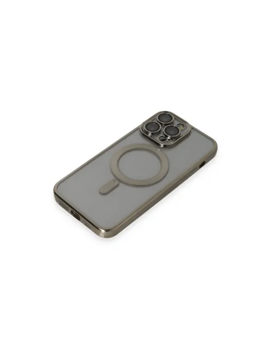 Apple İphone 14 Pro Max Kılıf Kross Magneticsafe Kapak - Titan Gri