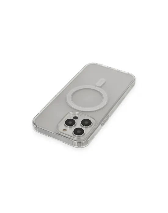 Apple İphone 14 Pro Max Kılıf Matte Şeffaf Magneticsafe - Şeffaf