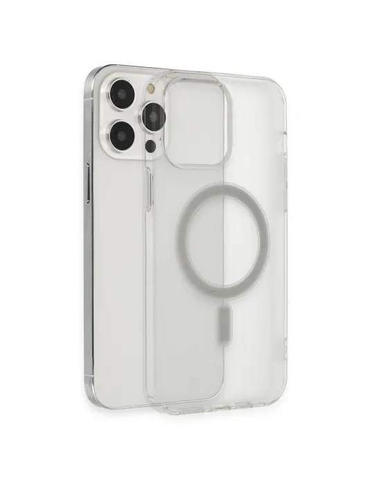 Apple İphone 14 Pro Max Kılıf Matte Şeffaf Magneticsafe - Şeffaf