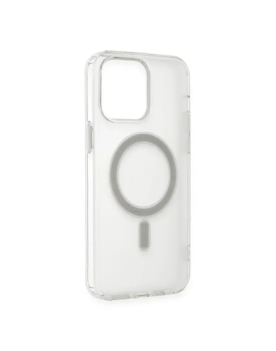 Apple İphone 14 Pro Max Kılıf Matte Şeffaf Magneticsafe - Şeffaf