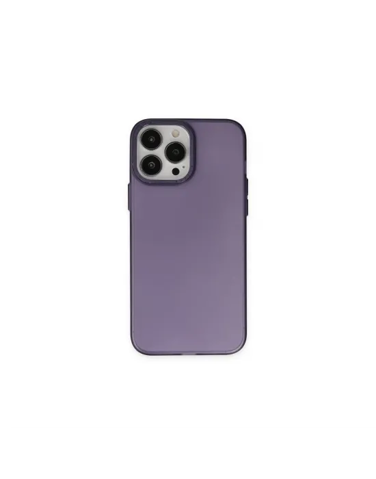 Apple İphone 14 Pro Max Kılıf Modos Metal Kapak - Derin Mor