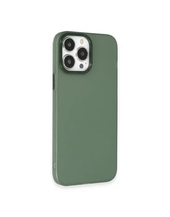 Apple İphone 14 Pro Max Kılıf Modos Metal Kapak - Koyu Yeşil