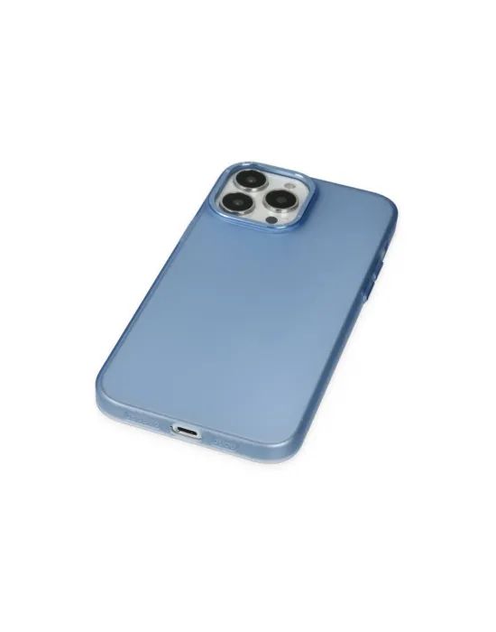 Apple İphone 14 Pro Max Kılıf Modos Metal Kapak - Mavi