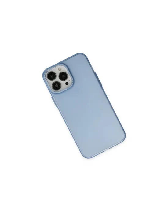 Apple İphone 14 Pro Max Kılıf Modos Metal Kapak - Mavi