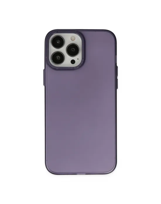 Apple İphone 14 Pro Max Kılıf Modos Metal Kapak - Mor