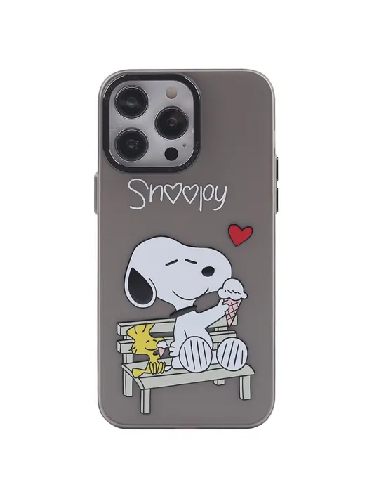 Apple İphone 14 Pro Max Kılıf Prada Desenli Kapak - Prada Siyah - 2