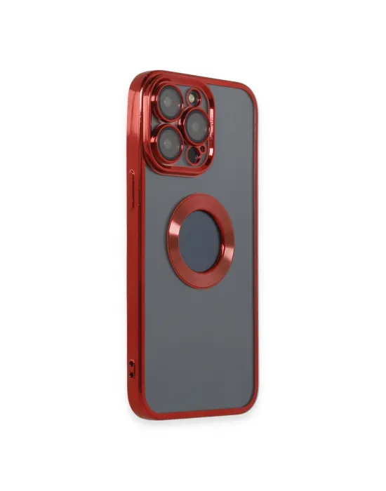Apple İphone 14 Pro Max Kılıf Slot Silikon - Kırmızı
