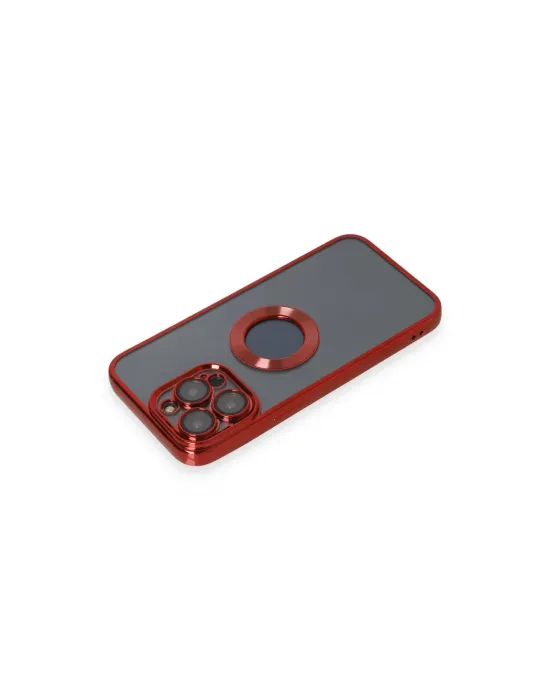 Apple İphone 14 Pro Max Kılıf Slot Silikon - Kırmızı