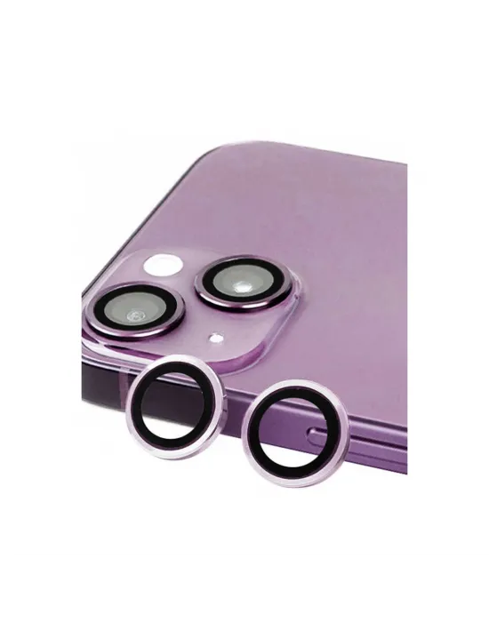 Apple İphone 14 Raze Metal Kamera Lens - Mor