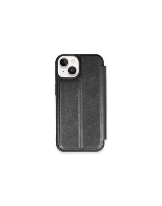 Apple İphone 15 Kılıf Flip Cover - Siyah