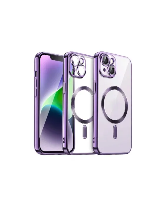 Apple İphone 15 Kılıf Kross Magneticsafe Kapak - Mor