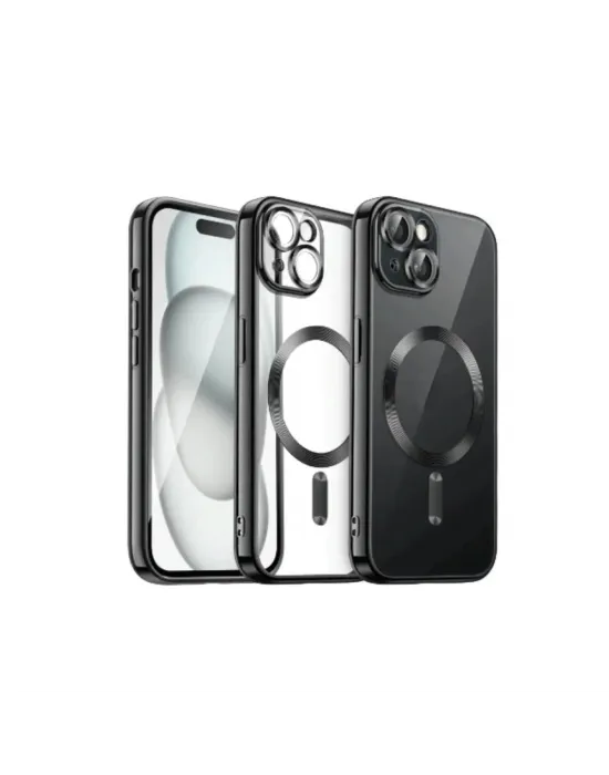 Apple İphone 15 Kılıf Kross Magneticsafe Kapak - Siyah