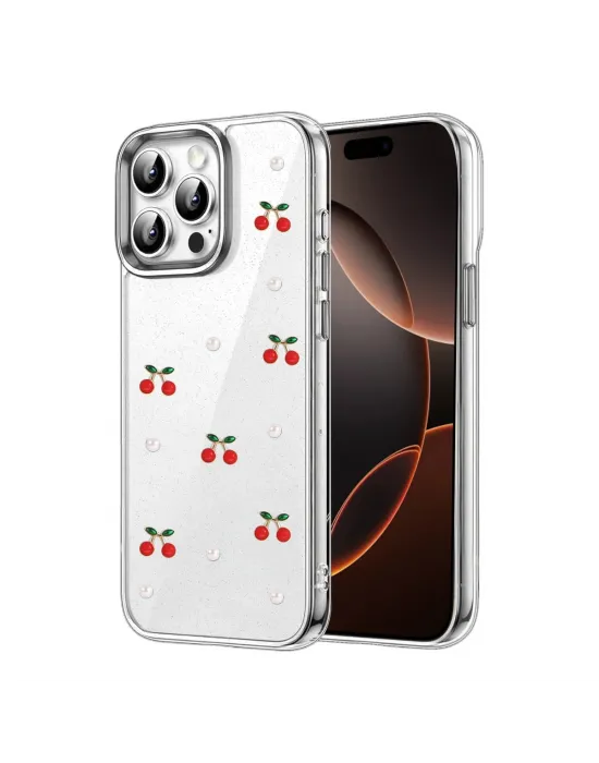 Apple İphone 15 Pro Fiyonk Desenli Kapak - Desen 9
