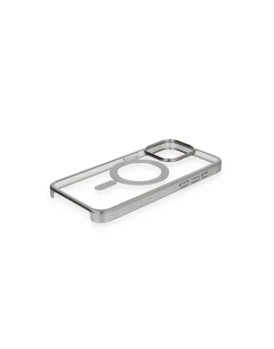 Apple İphone 15 Pro Kılıf Erozi Magsafe Kapak - Gümüş