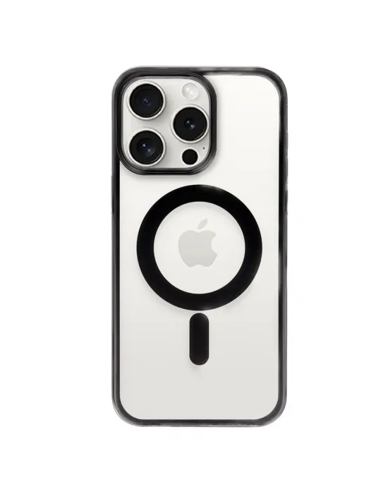 Apple İphone 15 Pro Kılıf Erozi Magsafe Kapak - Siyah