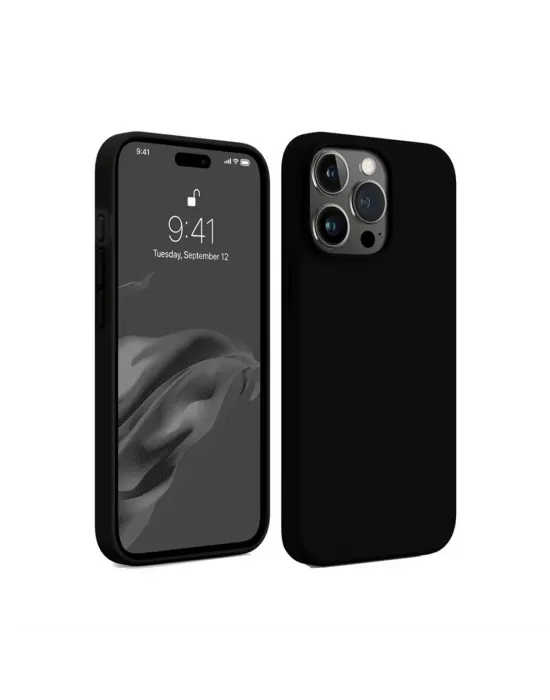 Apple İphone 15 Pro Kılıf First Silikon - Siyah