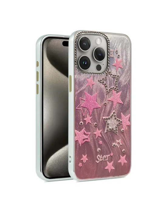 Apple İphone 15 Pro Max Kılıf Blade Aynalı Desenli Kapak - Desen 7