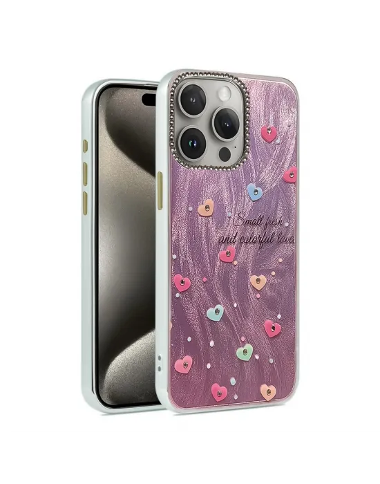 Apple İphone 15 Pro Max Kılıf Blade Aynalı Desenli Kapak - Desen 8