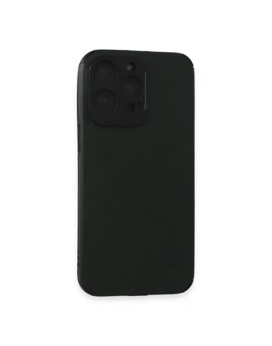 Apple İphone 15 Pro Max Kılıf Loop Deri Silikon - Yeşil