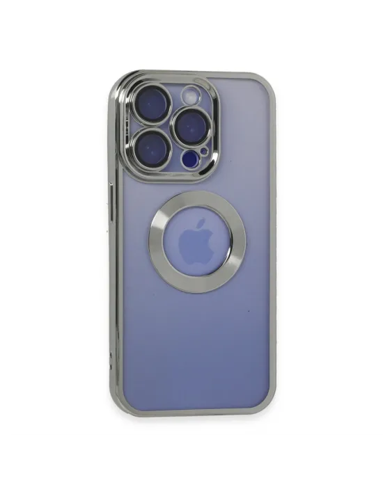 Apple İphone 15 Pro Max Kılıf Slot Silikon - Gümüş