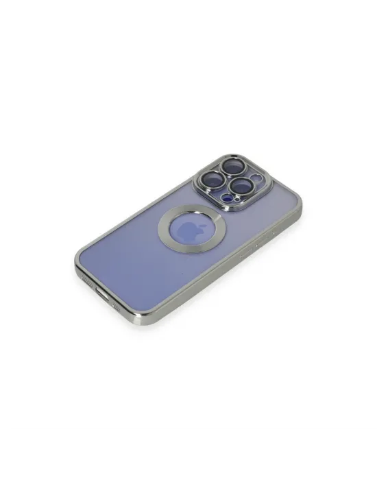 Apple İphone 15 Pro Max Kılıf Slot Silikon - Gümüş