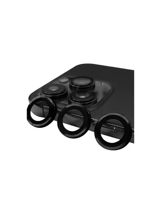 Apple İphone 15 Pro Raze Metal Kamera Lens - Siyah