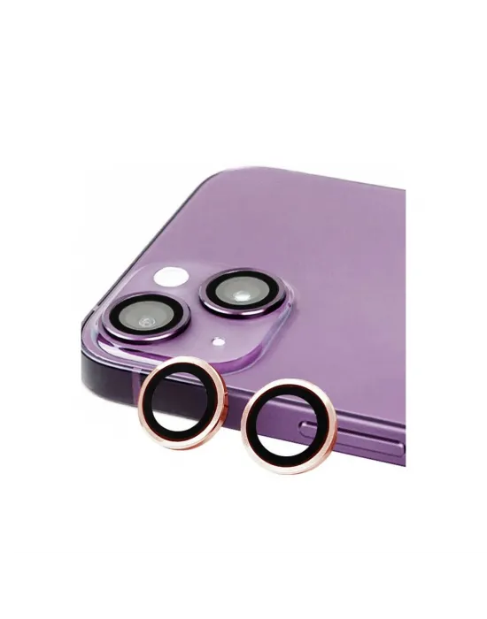 Apple İphone 15 Raze Metal Kamera Lens - Pembe