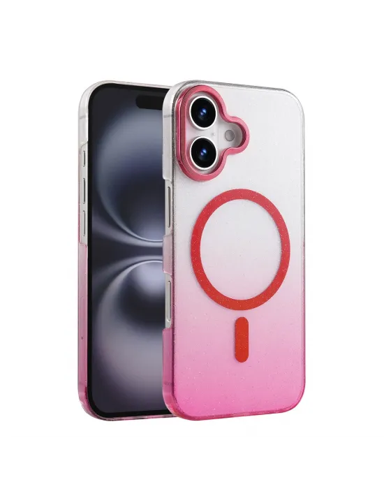 Apple İphone 16 Glossy Magsafe Kapak - Pembe