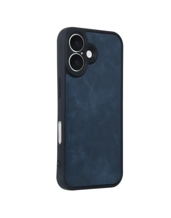 Apple İphone 16 Kılıf Aras Deri Kapak - Lacivert
